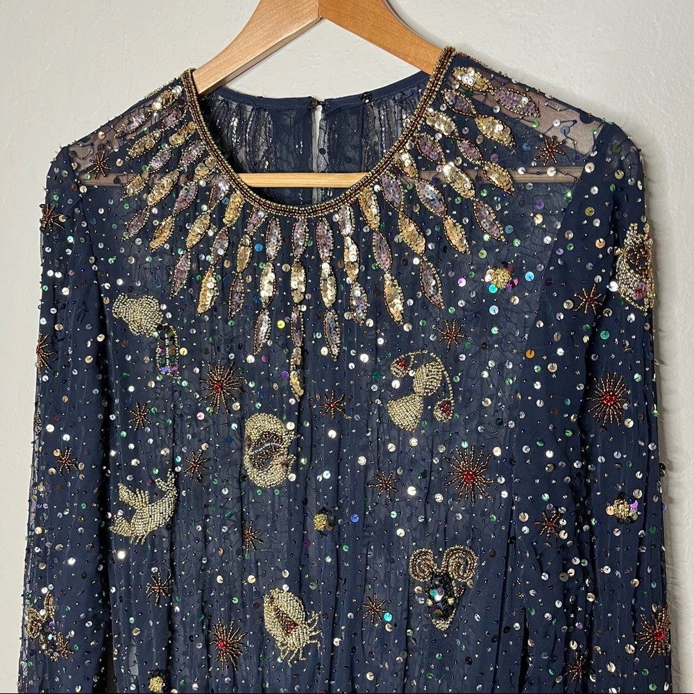 Vintage Zodiac Constellation Dress by Jack Bryan